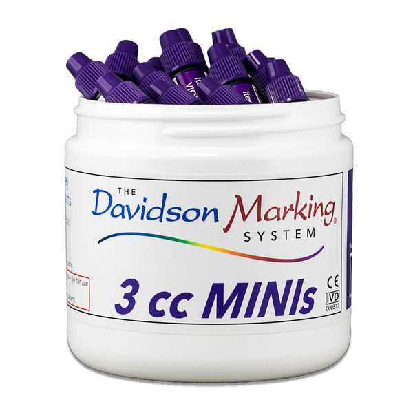 3cc bottles tissue marking dye - violet, 40 count