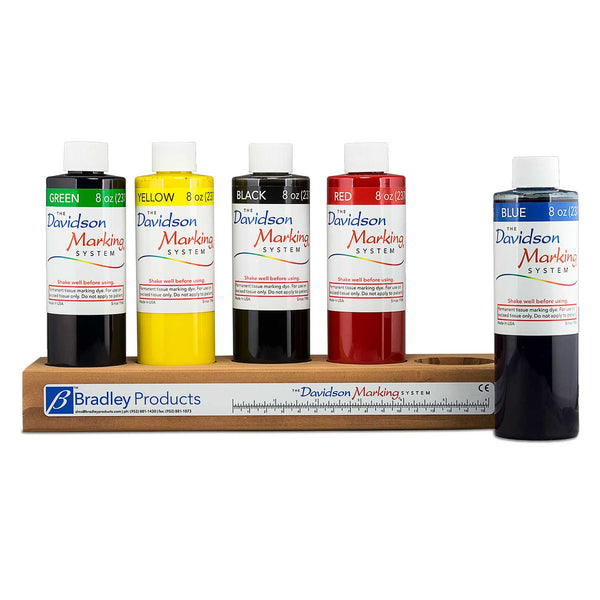 5 hole wood tray for 8oz marking dyes