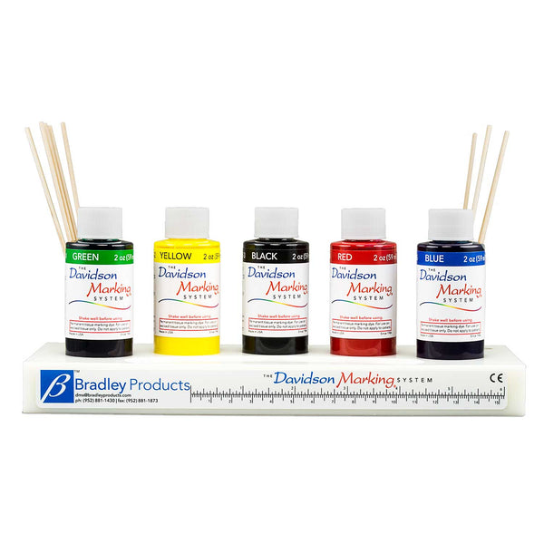 tissue marking dye 5 color kit - plastic tray