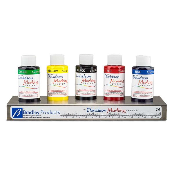 tissue marking dye 5 color kit - steel tray