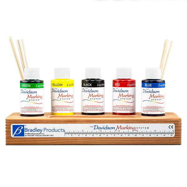 tissue marking dye 5 color kit - wood tray