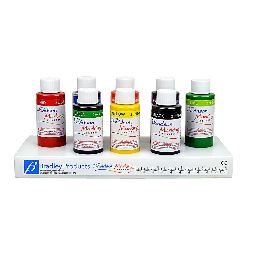 Davidson Marking System® 8-color set of 2oz (59ml) dyes